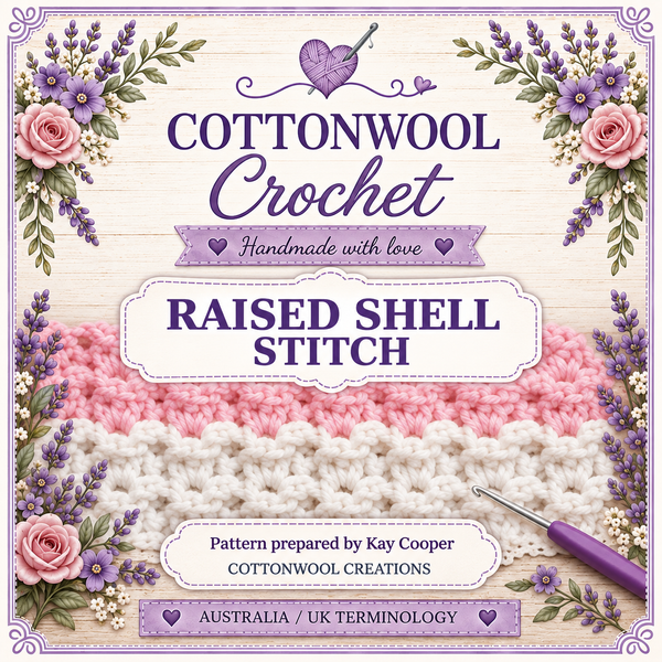 Raised Shell Stitch - Cottonwool Crochet