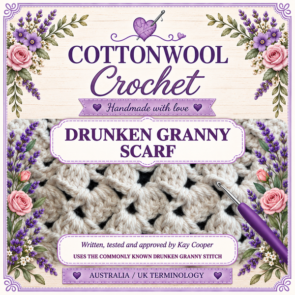 Drunken Granny Scarf - Cottonwool Crochet