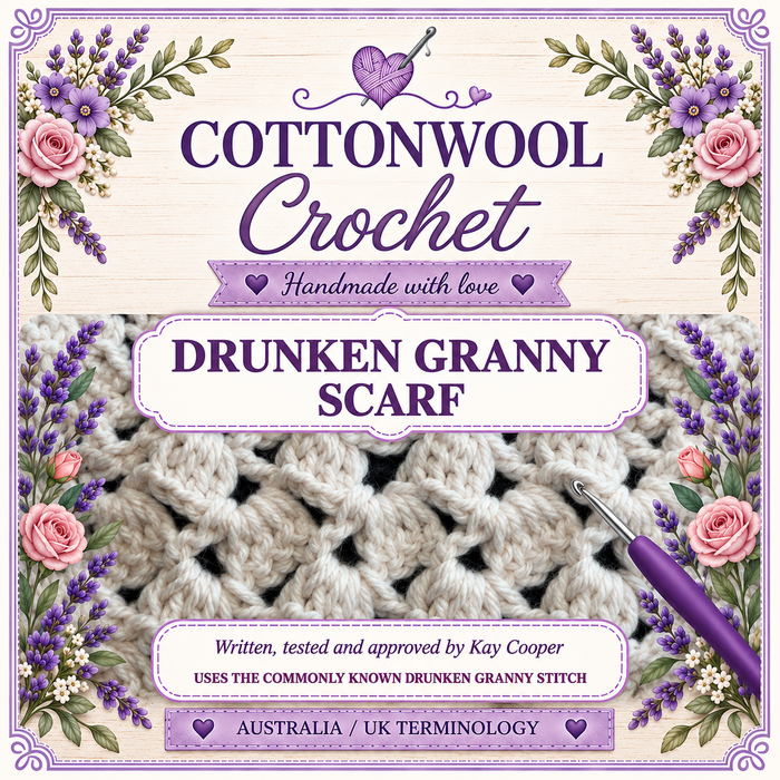 Drunken Granny Scarf - Cottonwool Crochet