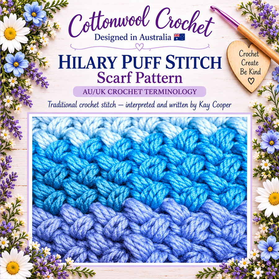 Hilary Puff Stitch - Cottonwool Crochet